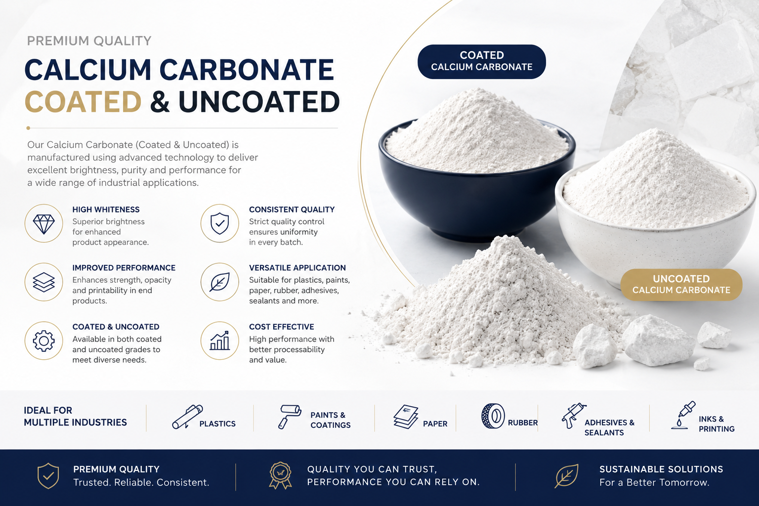 Calcium Carbonate coated and uncoated Usman colours manufcaturer in lahore pakistan