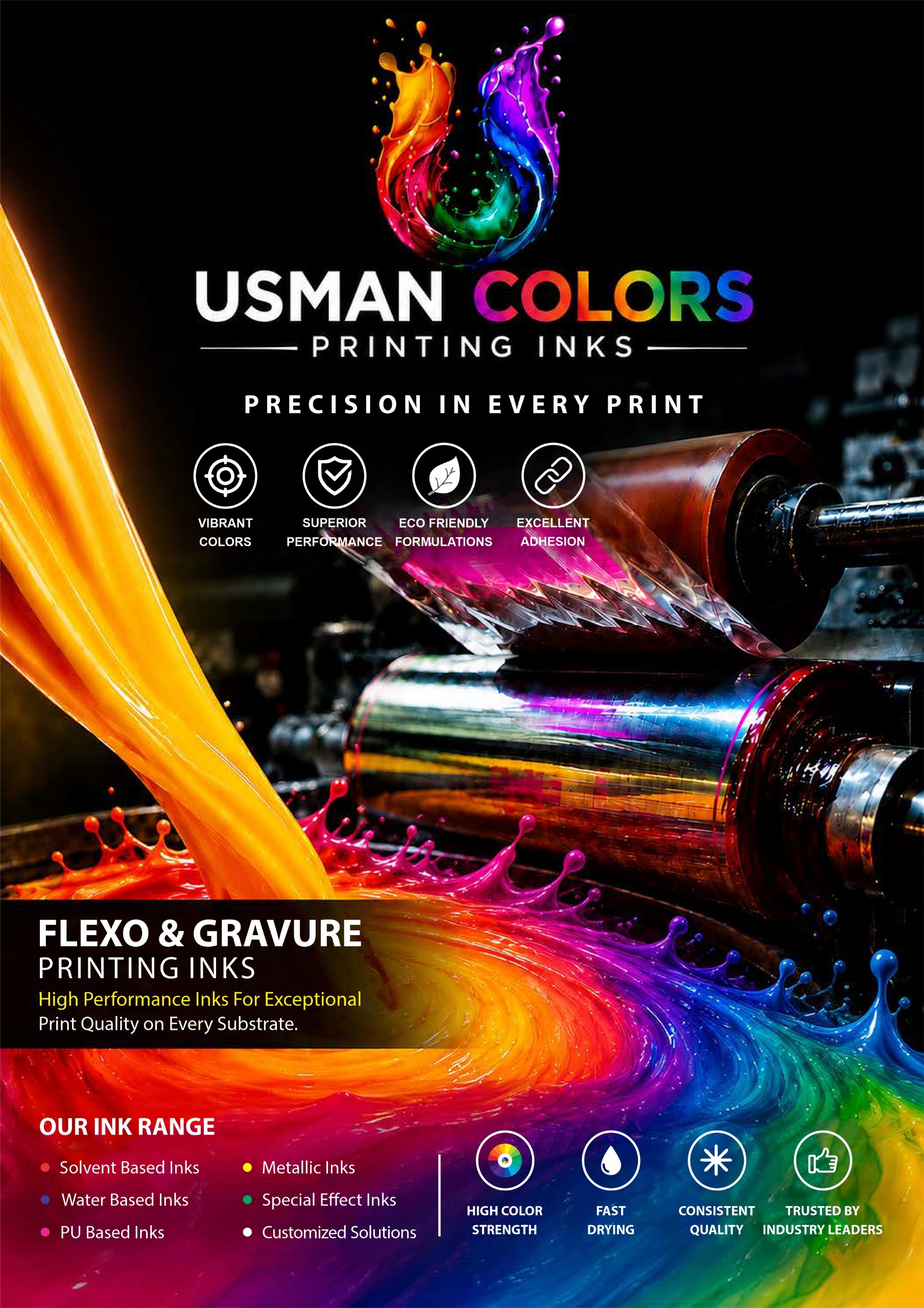 Usman Colors Printing inks Introduction lahore pakistan